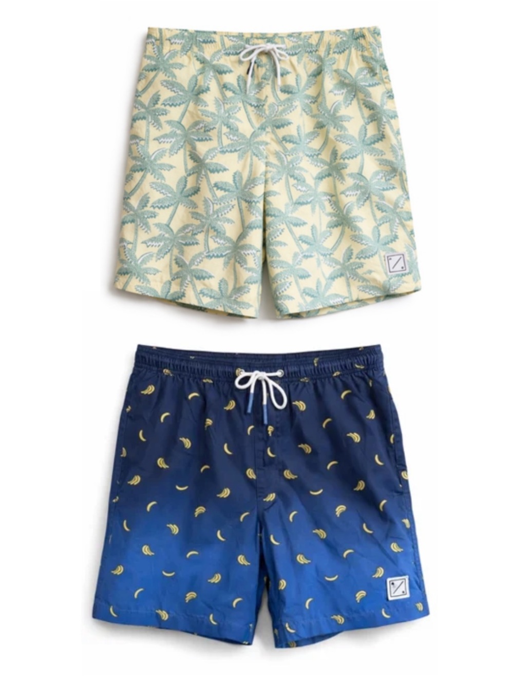 2 Piece American Eagle Swim Short Bundle Plam Trees & Banana Print – Large EUC